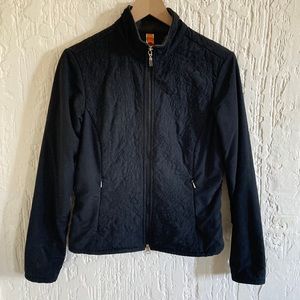 Lucy Black Zip Up Jacket Size Medium